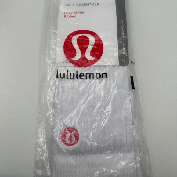 LULULEMON Daily Stride Ribbed Crew Socks Medium 6.5 - 8.5 - Picture 1 of 2